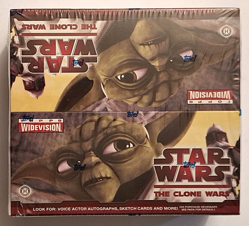 Star Wars The Clone Wars Widevision Trading Cards Box (Neu