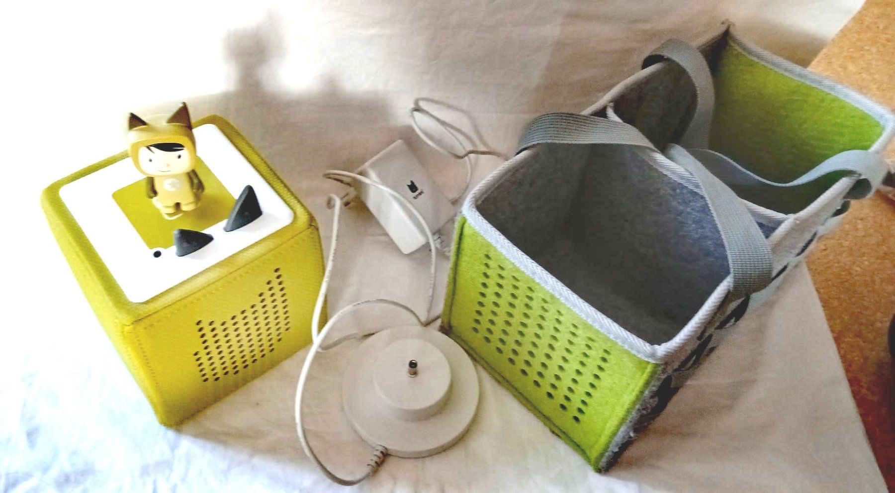 Audiolibri: Toniebox Grün mit Tasche – Usato da Wegenstetten venduto da Aanfr