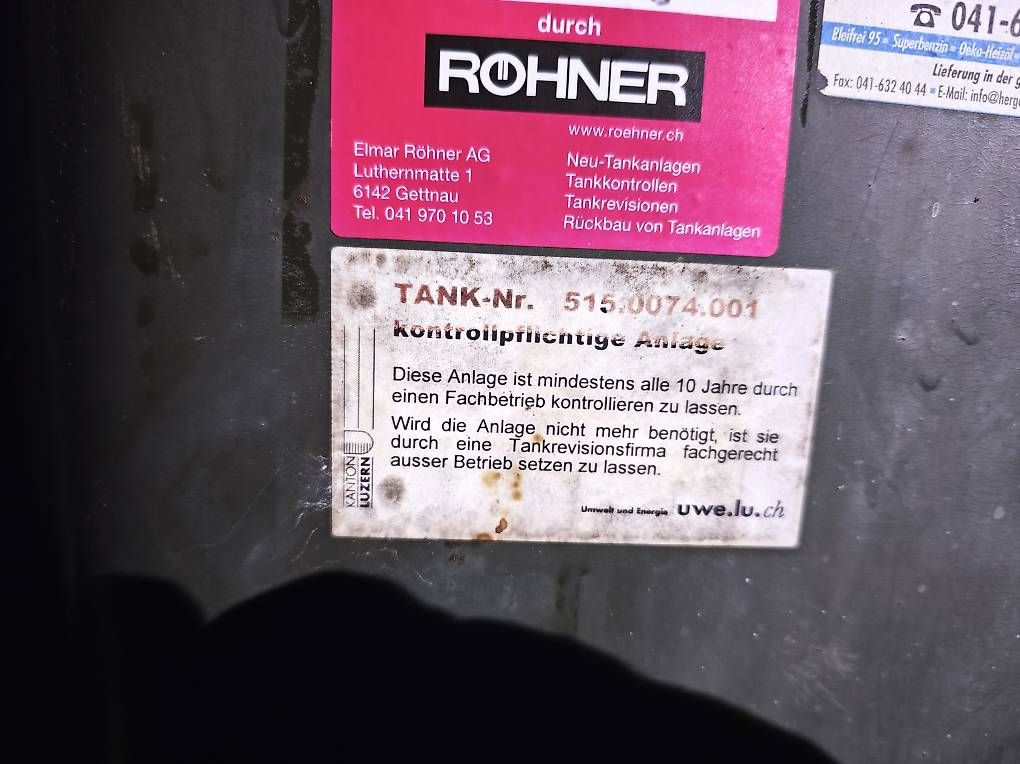 Riscaldamento: Tank/Heizöltank – Usato da Willisau venduto da Schteime 3