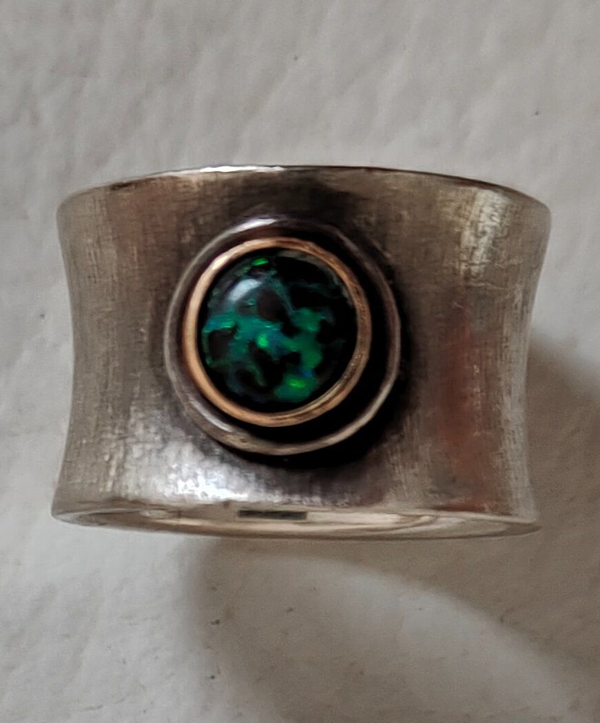 Bagues: Silber Ring 925 mit Opal-Stein – D'occasion à Müllheim Dorf par bea1970