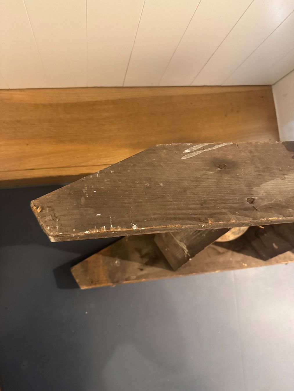Echelles: Alte, stabile Holzleiter – D'occasion à Horgenberg par pagi_11 5