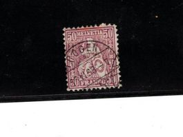 sitzende Helvetia 50 Rp. Nr.  43  Briefmarken Schweiz