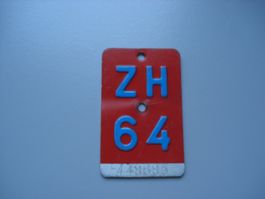 Velonummer ZH 64