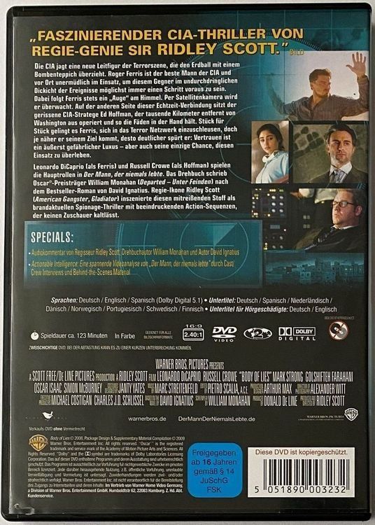 Alle DVDs: Der Mann, der niemals lebte – Gebraucht aus Flums von Asquillo 1
