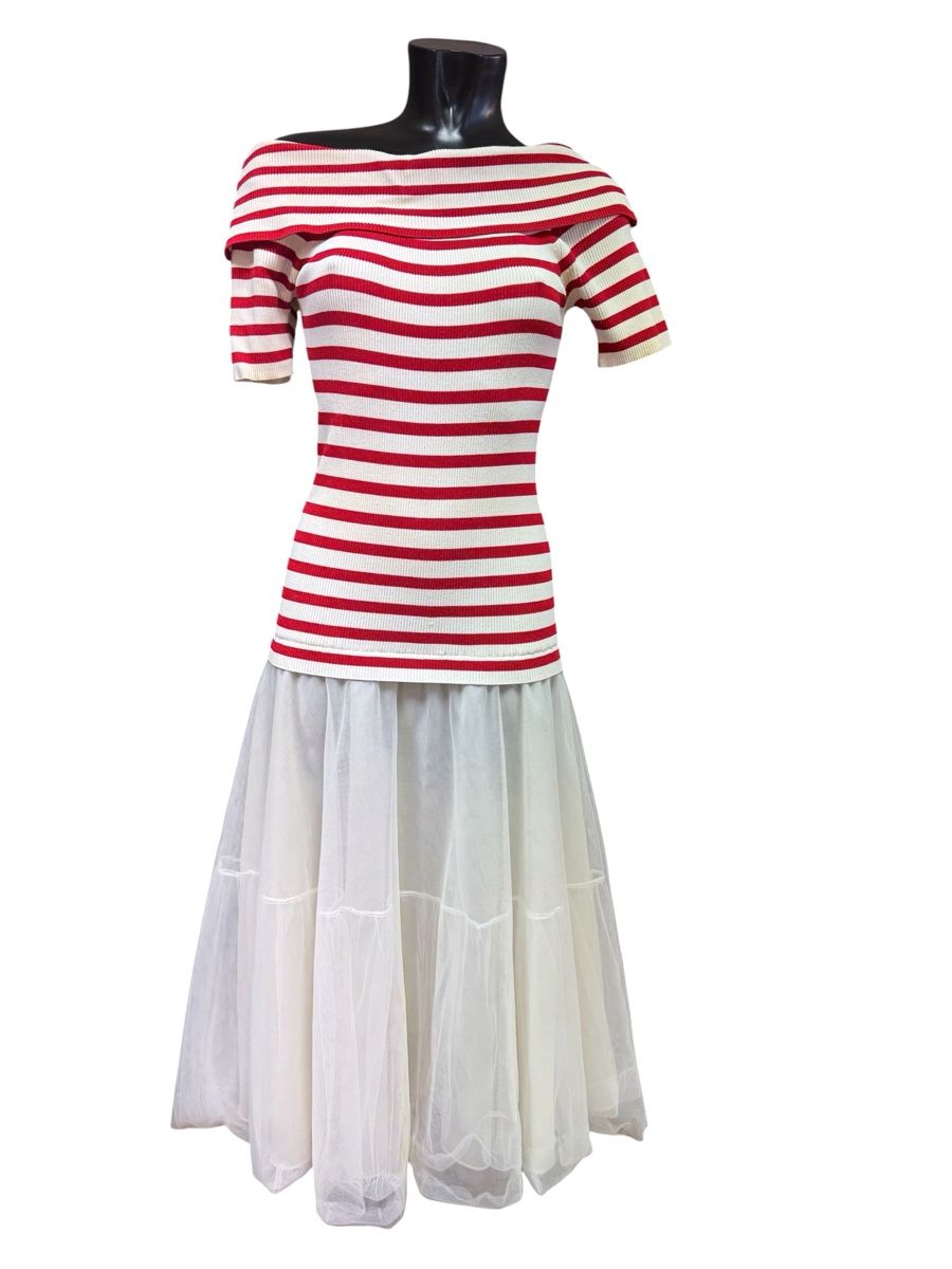 Vestiti: P.A.R.O.S.H. Kleid, rot-weiss gestreift Gr. S – Usato da Zürich venduto da Finesse54