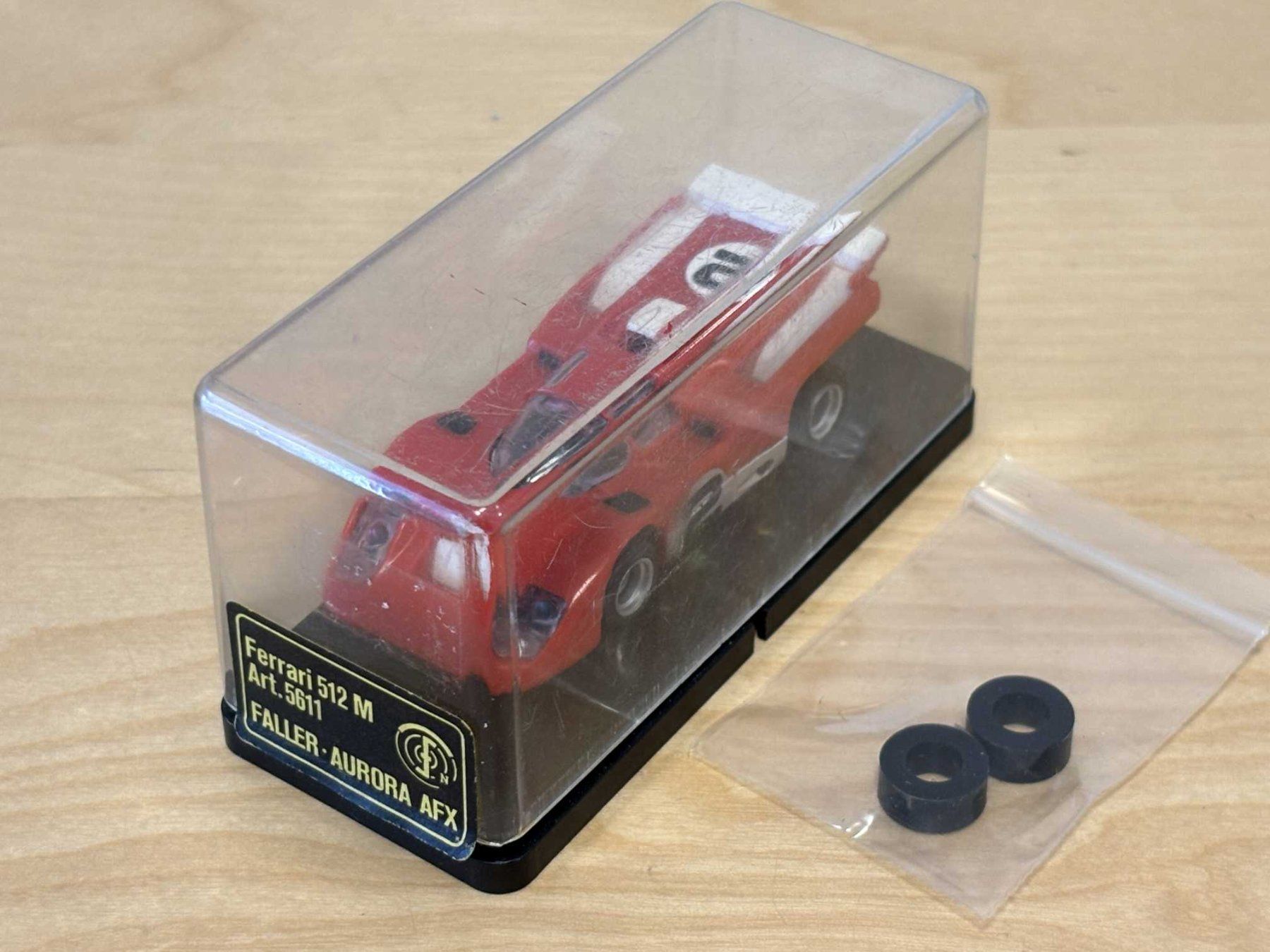 Faller Circuits: Faller/Aurora AFX Ferrari 512M rot #2 mit Faller-Box – Neuf (Voir description) à Bülach par h0slotch 9