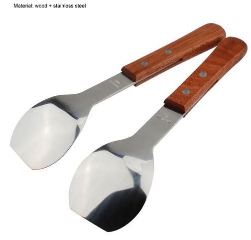 Cucchiai: Italienischer Eisportionierer m Holzgriff, 1 Eislöffel,Glace – Nuovo e nell'imballaggio originale da Illnau venduto da claud200 2