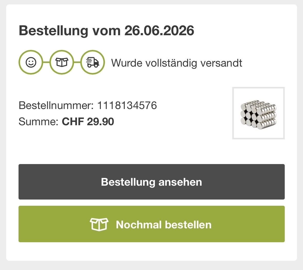 Magnete: Mini Magnete 5x1mm (2x 100er Set) – Neu und originalverpackt aus St. Gallen von kschaellibaum 3