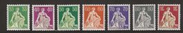 1933-34 : Helvetia Nr. 111z - 176z postfrisch  ** KP 405.--