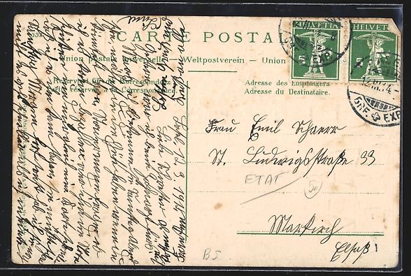 Cartoline postali: Basel, Neue Rheinbrücke, Briefmarken mi – Usato da Berlin venduto da bartko-reher 1