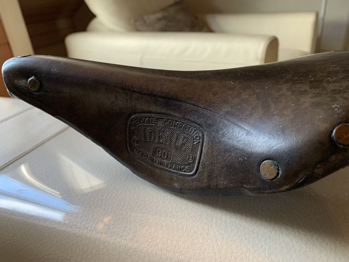 Pezzi di ricambio: Vintage IDEALE Leather Bike Saddle – Usato da La Croix de Rozon venduto da chr_f5wy 4