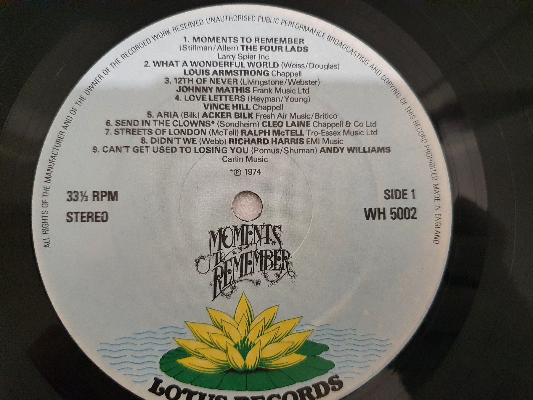 Schallplatten: Moments To Remember – Gebraucht aus Uster von Vinyl-Leidenschaft 4