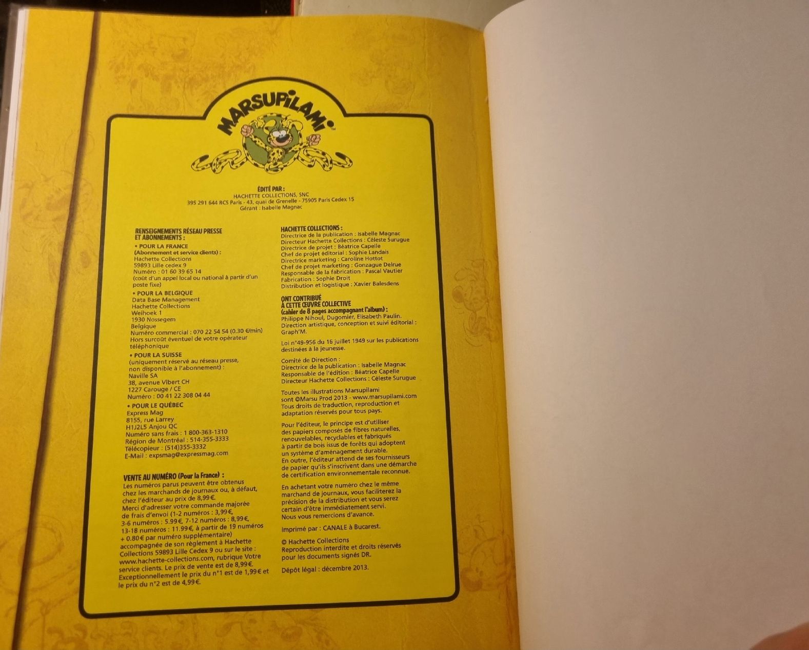 Fumetti: Marsupilami: La Queue du Marsupilami – Usato da Fribourg venduto da sal_5ln6 9