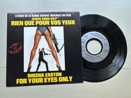 JAMES BOND tolle Single Sheena Easton For you eyes 80's diff