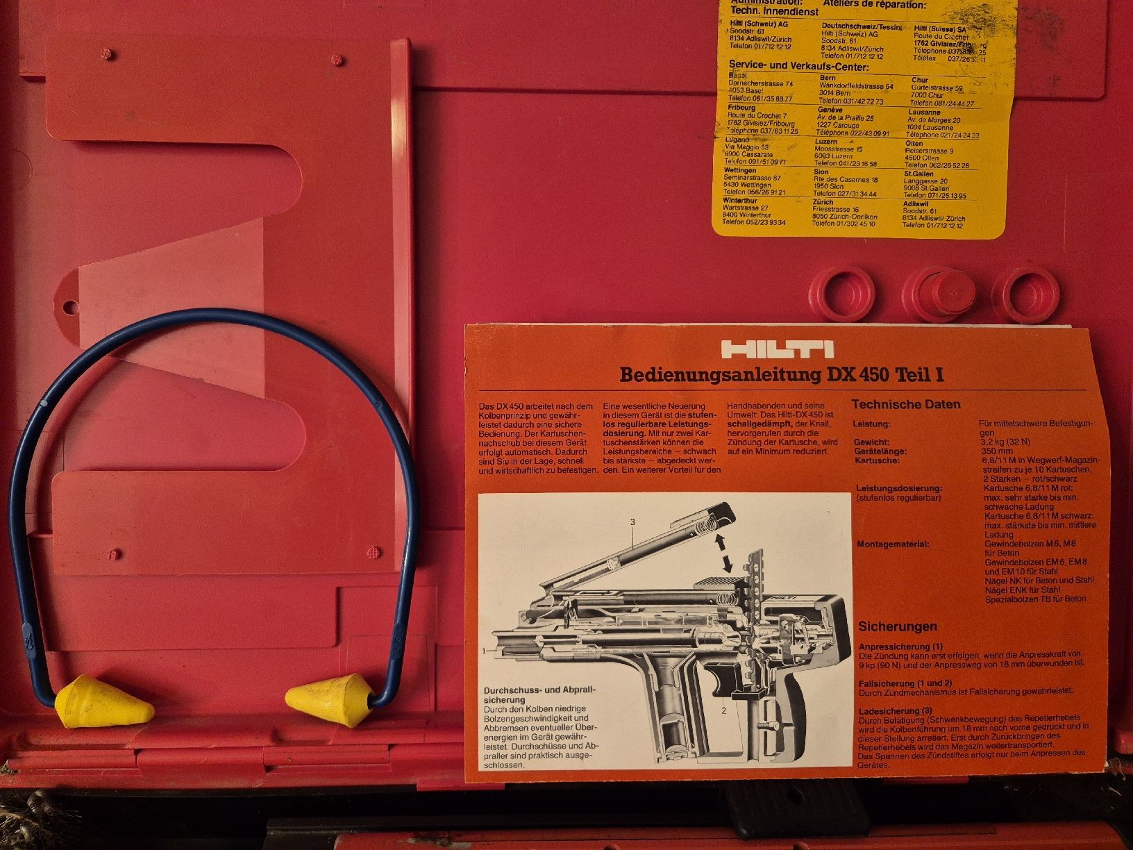 Hilti Tutti gli attrezzi: Hilti DX 450 Nagelpistole mit vielen Nägel – Usato da Niederwil SO venduto da Albatros59 2