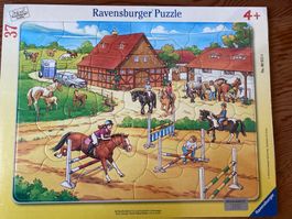 Neu! Ravensburger Puzzle 37 Teile - Auf dem Reiterhof