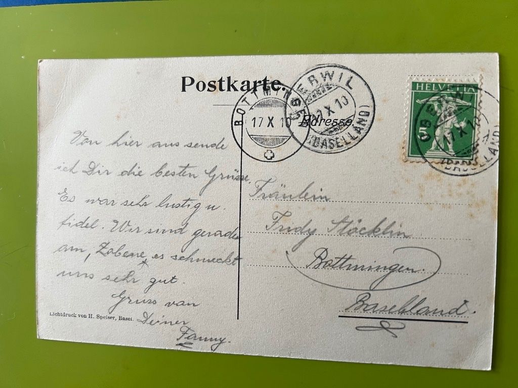 Cartoline postali: SPITALHOF IN BIEL 1910 – Usato da Steinach venduto da Momoco 1