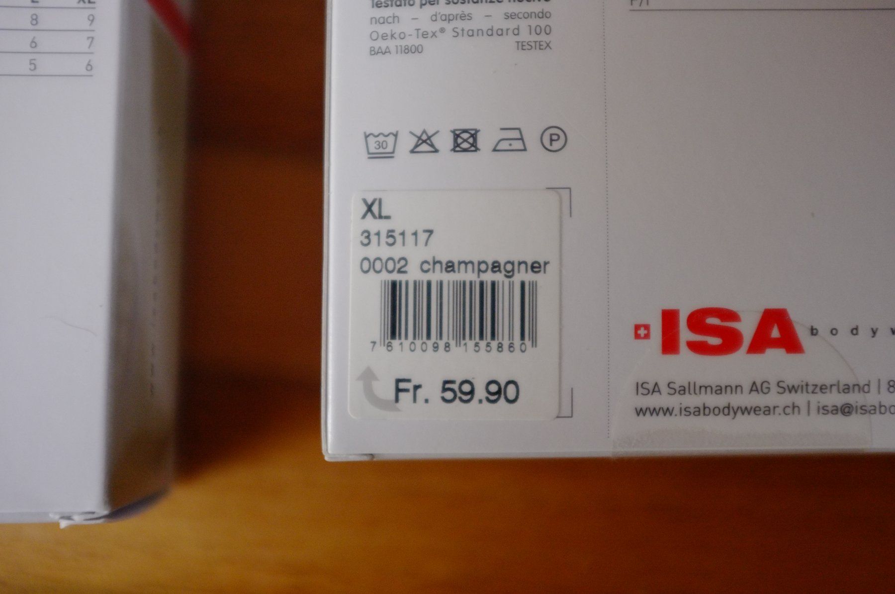Unterwäsche: ISA bodywear – Neu und originalverpackt aus Ennenda von HOLMEX 3