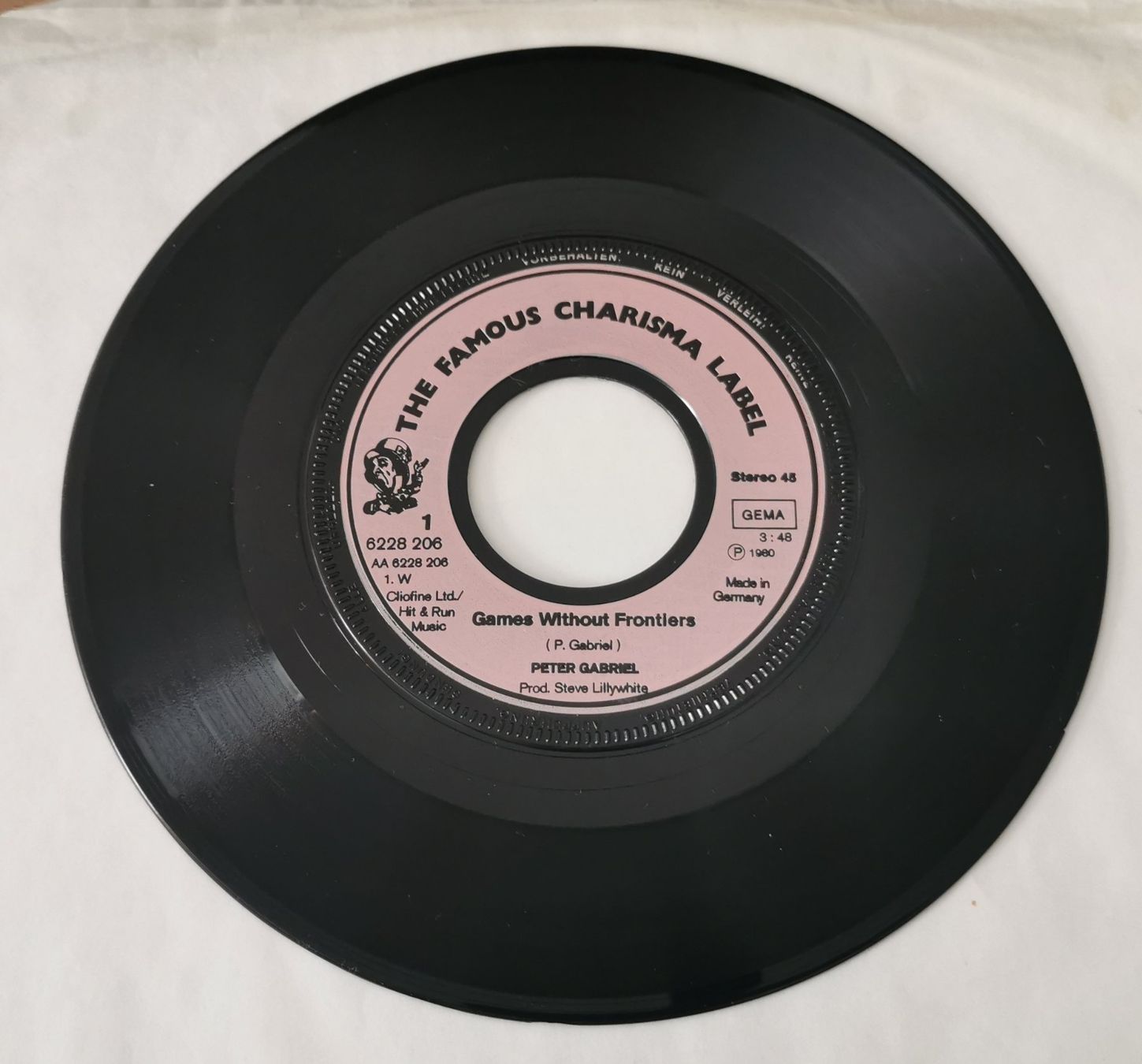 Dischi in vinile: PETER GABRIEL: Games without frontiers 7" Genesis – Usato da Münchwilen TG venduto da Swb 2