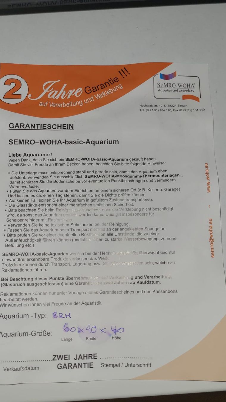 Acquari: Aquarium 96 Liter komplett – Usato da Arbon venduto da Ok11 3