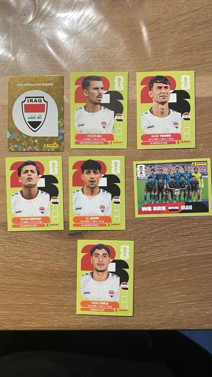Panini Carte collezionabili: Panini Sticker WM - IRQ 7 Stickers – Nuovo (secondo la descrizione) da Adliswil venduto da didoli