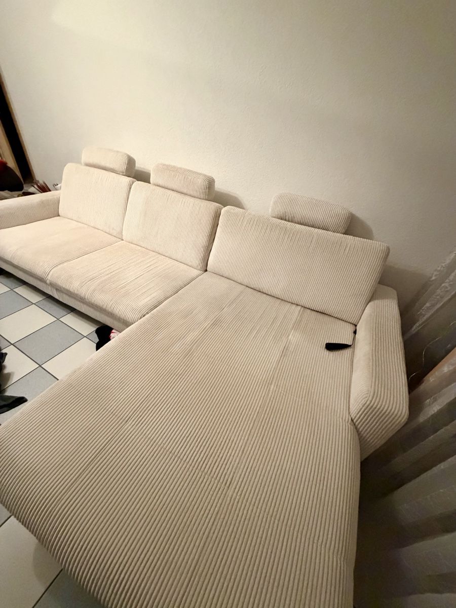 Conforama Divani: Cordsofa Beige – Usato da Vendlincourt venduto da NatalieRoth 3