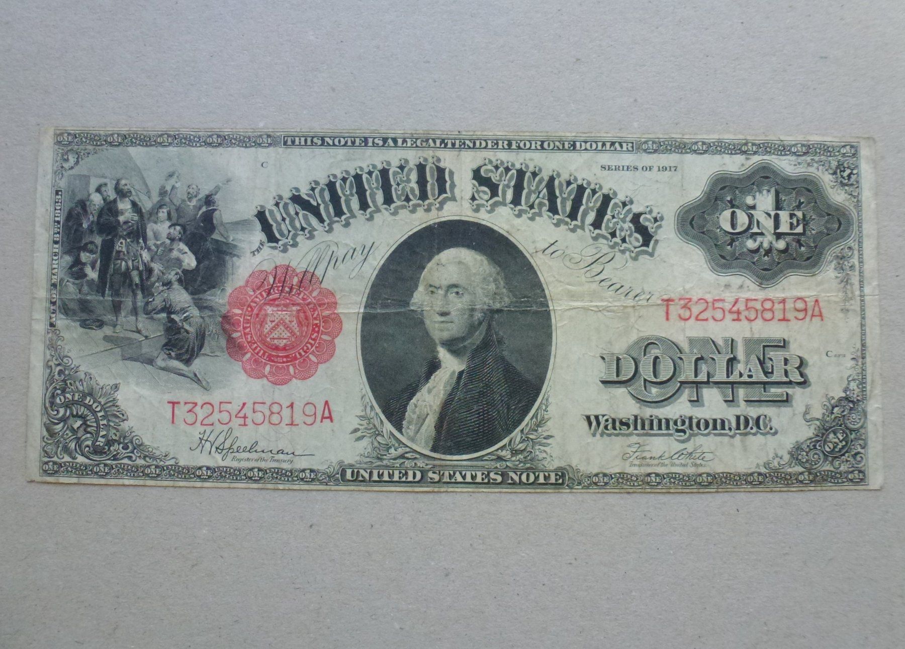 Banconote: USA ++ 1 Dollar 1917 – Usato da Walkringen venduto da Casablanca777