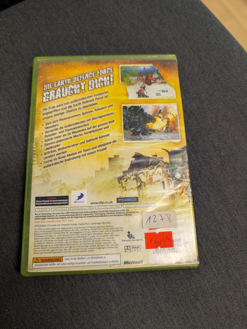 Giochi: Earth defence force 2017 Microsoft Xbox 360 – Usato da Giubiasco venduto da Ticinerd 1