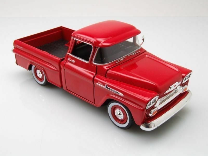 Chevrolet Modellini d'auto: Chevrolet Apache Fleetside Pick Up 1958 rot      1:24 – Nuovo e nell'imballaggio originale da Gerlafingen venduto da espero88 2