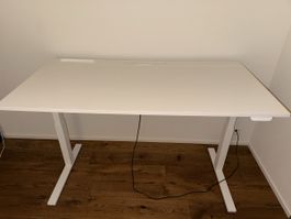 Mittzon Schreibtisch / Stehpult höhenverstellbar weiss