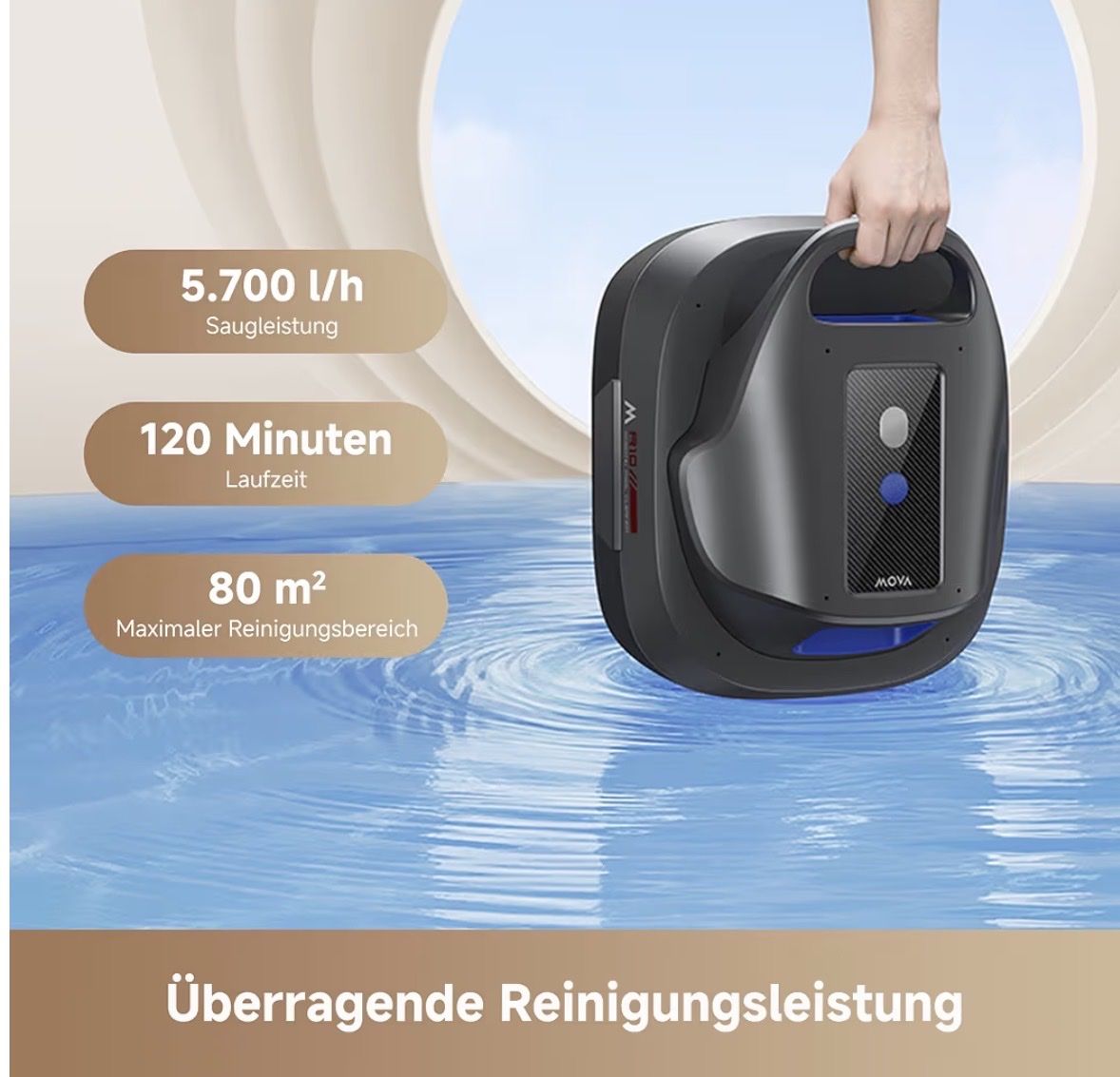 Accessori per Piscine: Robotic Pool Cleaner Mova Diver R10 - New – Nuovo e nell'imballaggio originale da Wallbach venduto da Nenex 1