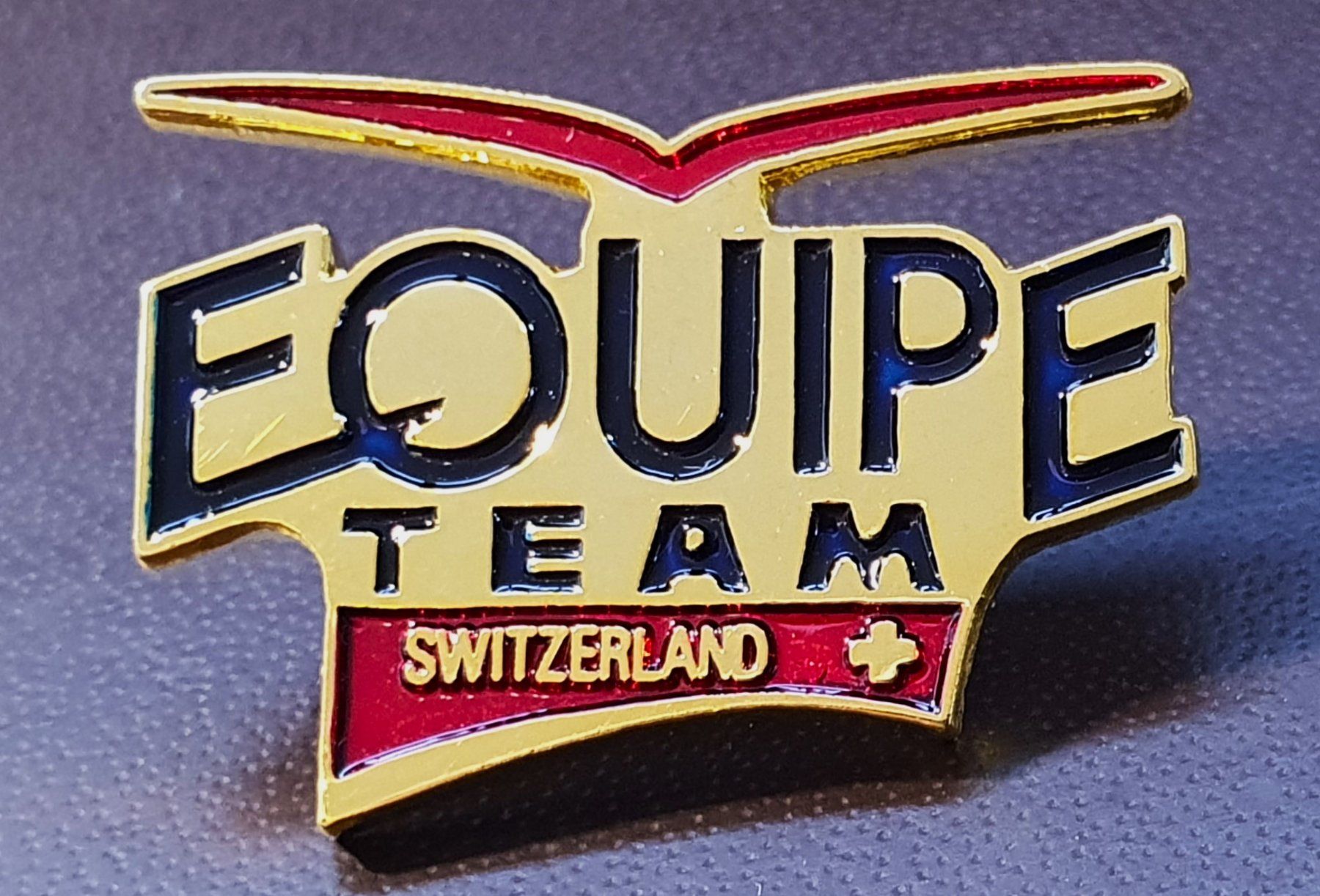 Plaketten & Abzeichen: R973 - Pin EQUIPE TEAM Switzerland – Gebraucht aus Reinach BL von Boston-Verkauf