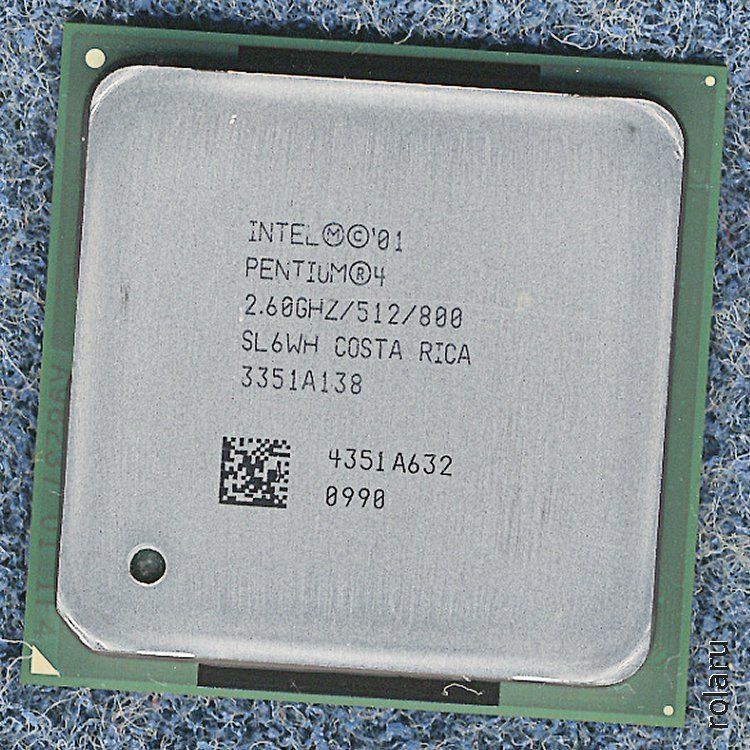 Intel Componenti elettronici: Pentium 4 HT, 2.60GHz/512/800, Socket 478 – Usato da Baden venduto da Rolaru