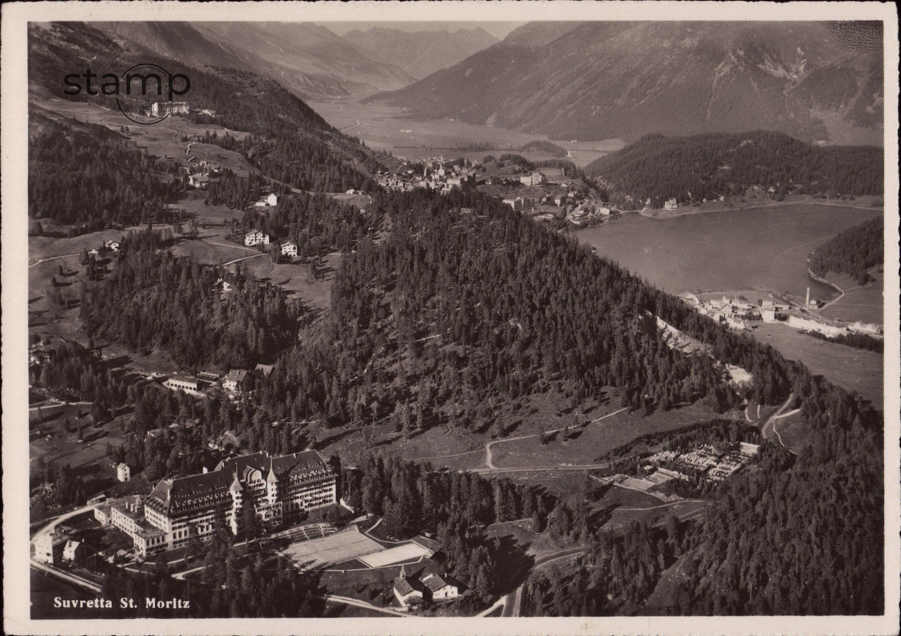 Cartoline postali: 1948 AK St. Moritz_Suvretta – Usato da Eggersriet venduto da stamp303