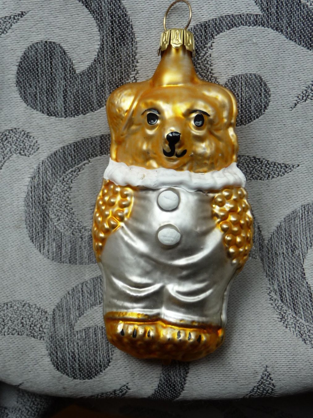 Tutte le decorazioni: Bär mit silberner Hose Christbaumschmuck Teddy – Nuovo e nell'imballaggio originale da Alpnach Dorf venduto da marvo 1
