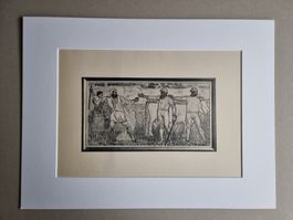 FERDINAND HODLER LICHTDRUCK UM 1919 MIT NEUWERTIGEM PASSEPAR