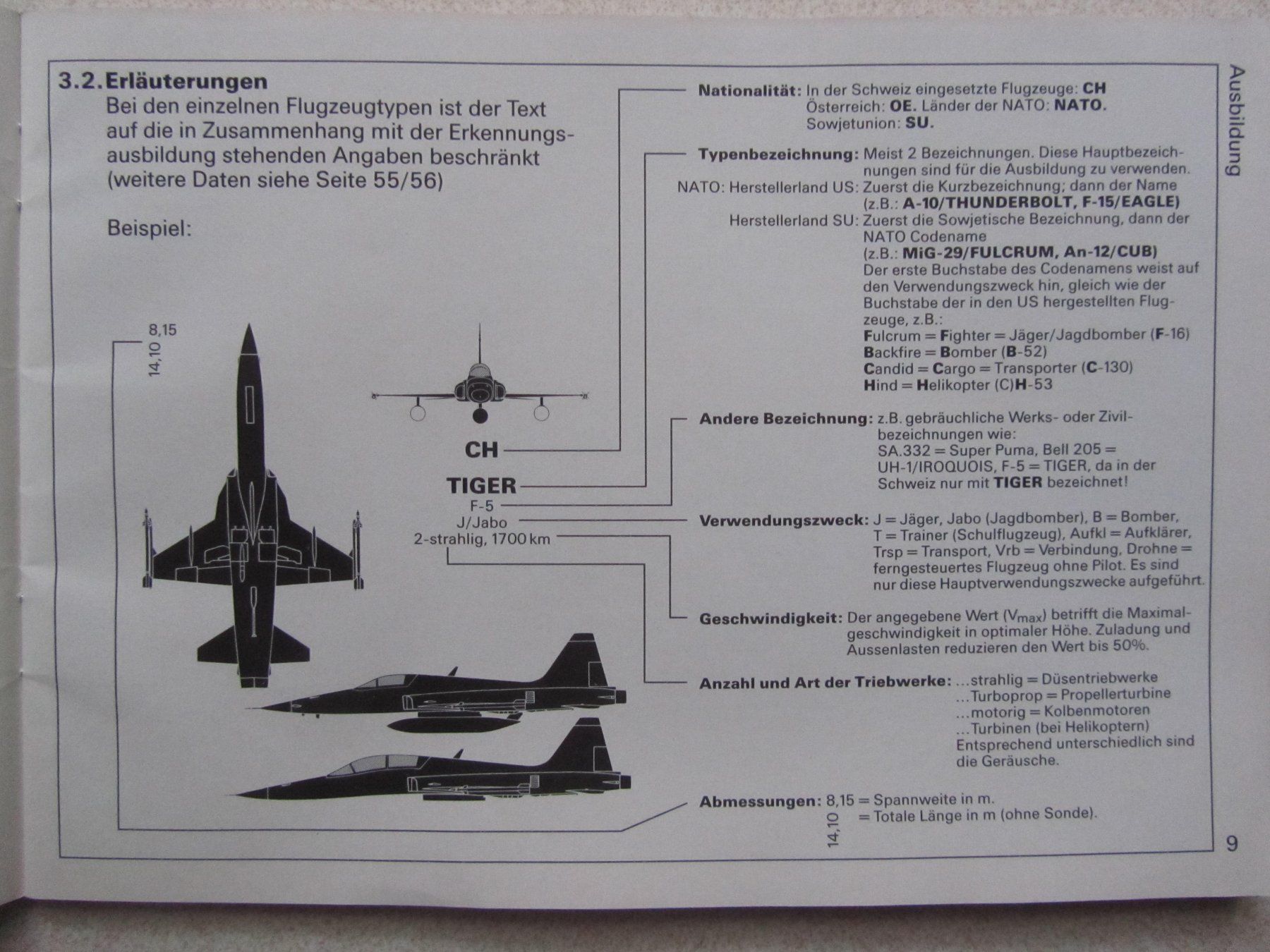 Libri: Flugzeugerkennung Grundaubildung – Usato da Berg TG venduto da Bullauge24StB 3