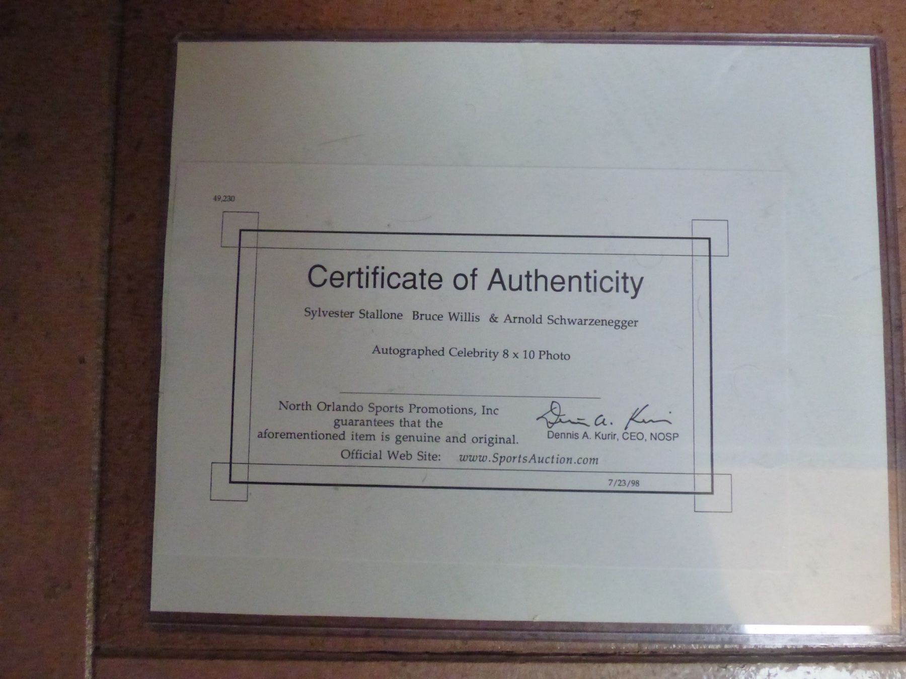 Autografi: Originalautogramm Schwazenegger Stallone Willis mit COA – Usato da rafz venduto da Ttt0071 1