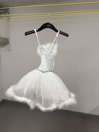 Weisses Ballett-Tutu / Kostüm Gr. 146152 