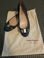Salvatore Ferragamo Vara Ballerinas  Gr. 39.5, dunkelblau