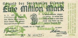 Eisenach 1 Mil.Mark Serie A 17.08.1923 VZ+-VZ++
