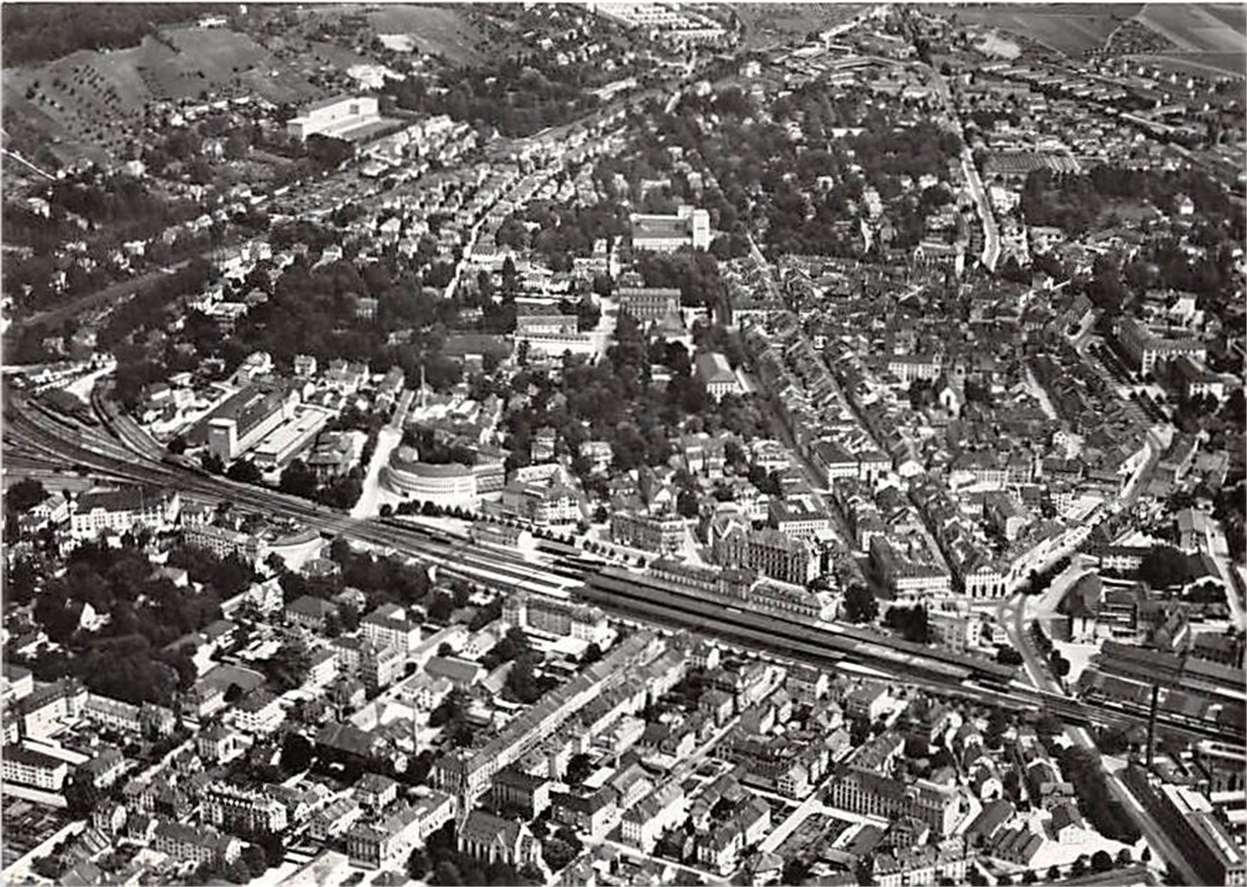 Ansichtskarten: Winterthur, Luftaufnahme – Gebraucht aus Ottikon b.Kemptth. von Neptun1974