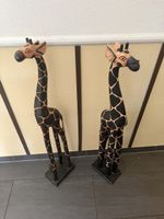 2 x Giraffen aus Holz 85 cm 