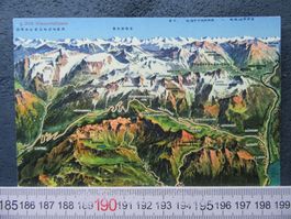 KLAUSENSTRASSE GRAUBÜNDNERBERGE LINTHAL ALTDORF VOGELSCHAU