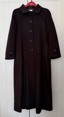Lungo mantello marrone sartoriale M/L