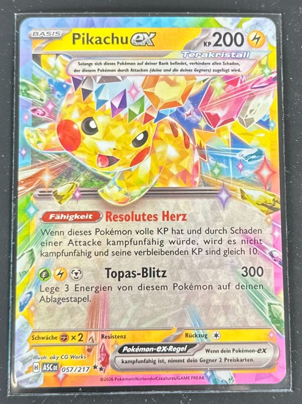 Pokémon Carte collezionabili: Pikachu ex 057/217 Deutsch Pokémon Tera – Nuovo (secondo la descrizione) da Dübendorf venduto da TrimTrend 1