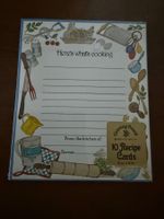 Rezeptkarten "Here's what's cooking" 10 Stück neu