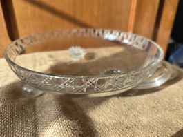 1 grosse Kristall Glas Schale - 24 x 7 cm Dessert Schüssel