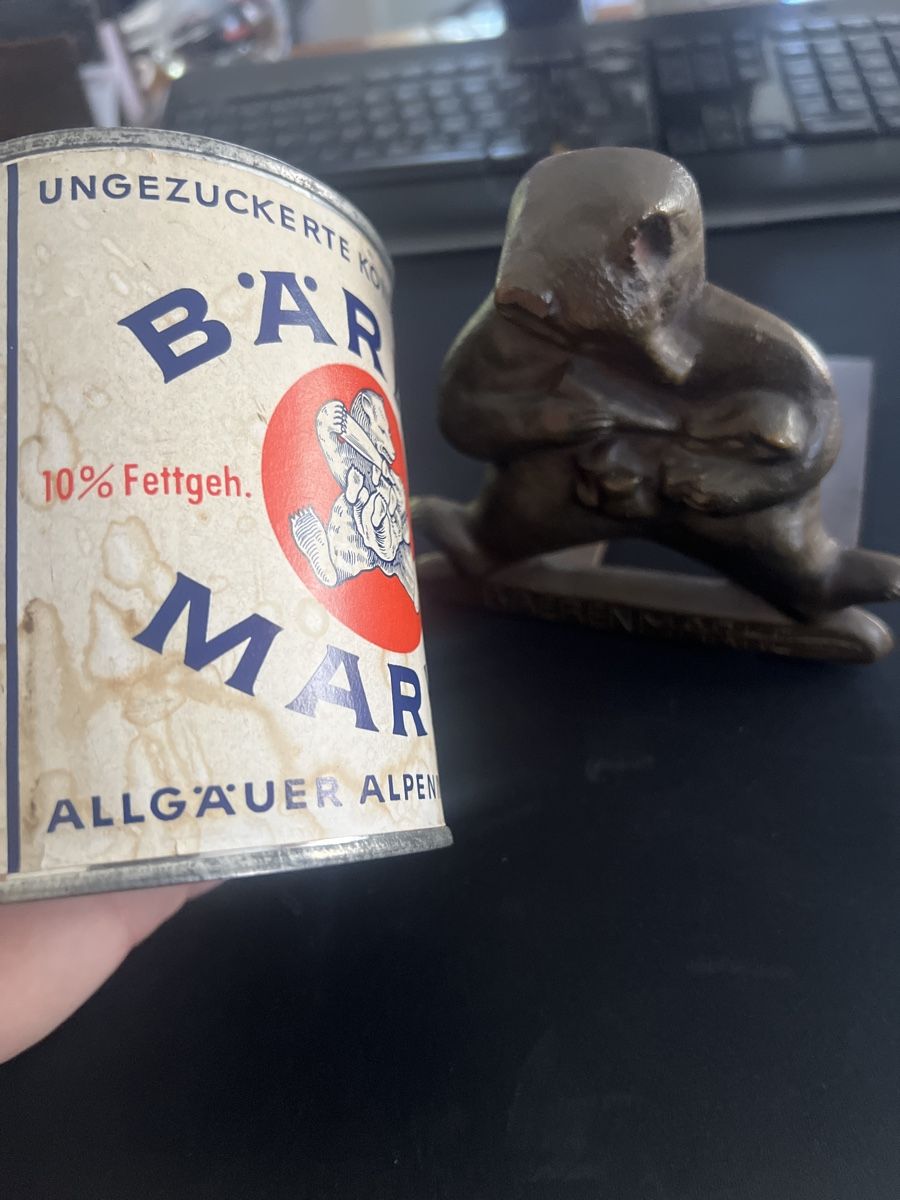 Skulpturen & Statuen: Antiker Eisenguss Bärenmarke Austeller – Gebraucht aus Mellingen von Oelquelle 8