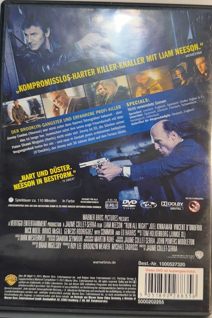 Tutti i DVDs: DVD RUN ALL NIGHT - LIAM NEESON – Usato da Wisen venduto da gigisna 2